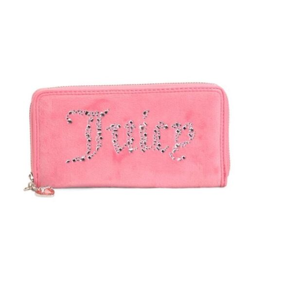 NWT~JUICY COUTURE Pink Lemonade All That Glitters Zip Wallet~ - Picture 5 of 7